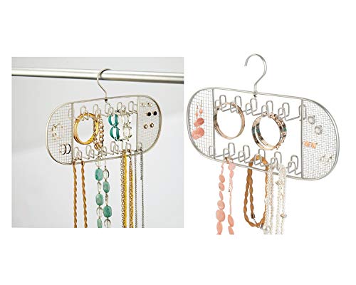 InterDesign 26815 13.56" X 8.75" Satin Axis Jewelry Hanger