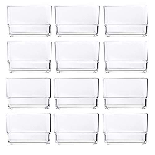 STORi Clear Plastic Drawer Organizers 3" x 3" x 2" l Set of 12
