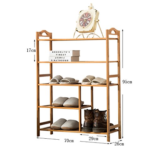 SH-xiejia Shoe Rack Natural Bamboo Wooden Shoe Boots Rack Storage Organizer Holder Multilayer Multifunctional Storage Shelf (Size : 702695cm)