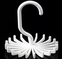 Buytra 20 Hooks tie Hanger 360??Rotation Belts Rack Adjustable Scarves Scarf