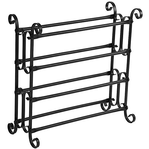 Estink Shoe Rack, 4-Tier Iron Shoe Organizer Holder Vintage Style Sturdy Shoes Storage Stand for Home Hotel Use
