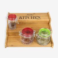 Personalized 3-tier Spice Rack Cabinet Organizer for bathroom, kitchen or Desk area