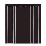 Discover amashion 69 5 tier portable clothes closet wardrobe storage organizer with non woven fabric quick and easy to assemble dark brown