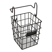 Modular Black Metal Mesh Wire Hanging Kitchen & Dining Utensils Storage Basket/Bathroom Toiletries Holder Basket