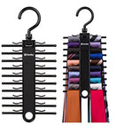 2-PACK Tenby Living Black Tie Rack, Organizer, Hanger, Holder - Affordable Ti...
