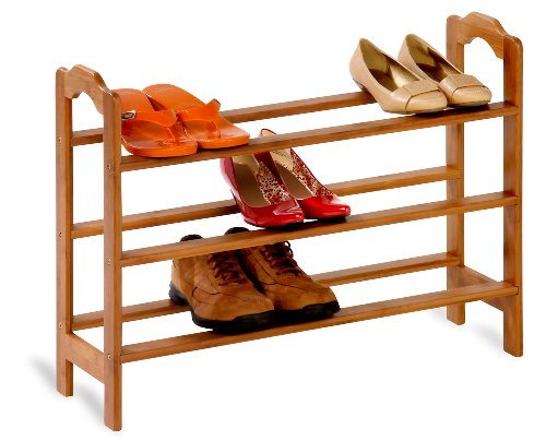 Honey-Can-Do SHO-01601 3-Tier Bamboo Shoe Rack