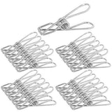 Get webi clothes pins utility clips 25 packs metal stainless steel clips wire clothespin for clothesline drying bags sealing decorative clothespins