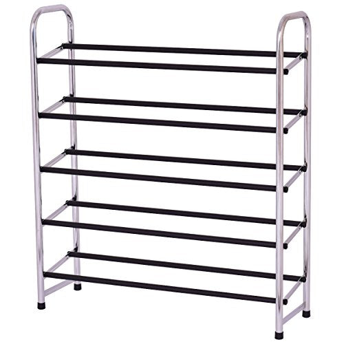 Mobile Shoe Rack Tower Storage Shelf Holder Organizer Home Furniture 5-Tier