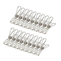 Storage organizer segarty stainless steel clips 100 pack utility wire laundry clips clothes pins metal clothesline clothespins for clothes drying bags sealing room decorating files clipping