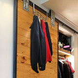 Shop over the door rack with hooks 5 hangers for towels coats clothes robes ties hats bathroom closet extra long heavy duty chrome space saver mudroom organizer by kyle matthews designs
