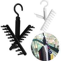 Novelty Adjustable 360 Degree Rotating Tie Rack Top Quality Belt Scarf Neckties Hanger Holder Multifunctional Closet Organizer