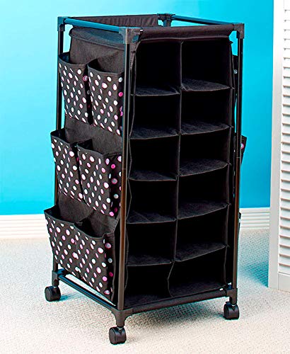 Fashionable Rolling Shoe Storage (Polka Dots)