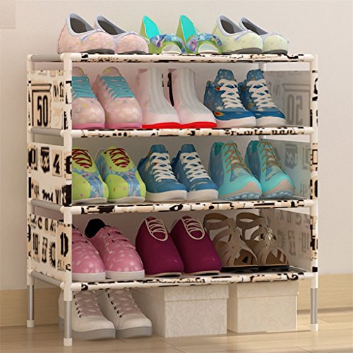 Yinpinxinmao 5-Tier Shoe Rack Shelf Storage Organizer Holder Space Saving Easy Assemble (1#)