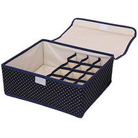 Xligo 2 in 1 Underwear Foldable Storage Box Underwear Bra Closet Organizer for Socks Ties Lingerie only 1 pcs Goods