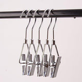 Amazon best aligle energy chrome steel heavy duty hanger clips hooks portable laundry hook 360 swivel joint triangle hooks metal clip for laundry drying hanging organizer of boots shoes closet 5 pcs