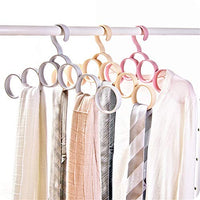 Zhao Xiemao Thicken Hanger Multi-Function Scarf Rack Silk Towel Rack Belt Frame Plastic Tie Rack Storage, 4 Pcs.