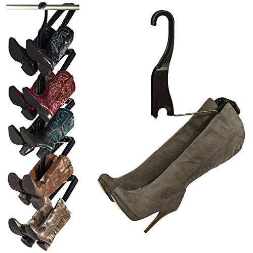 Boot Butler Boot Storage Rack As Seen On Rachael Ray – Clean Up Your Closet Floor with Hanging Boot Storage – Easy to Assemble & Built to Last – 5-Pair Hanger Organizer & Shaper/Tree