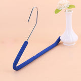 Absolutely Perfect Open End Trouser Hangers Slack Pant Hanger with Non-slip Foam Coated Blue 5-Pack