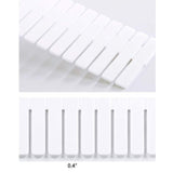 Try 24 pcs plastic diy grid drawer divider household necessities storage thickening housing spacer sub grid finishing shelves for home tidy closet stationary socks underwear scarves organizer white