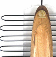 Sartorial Classic Tie Rack- Layered Wood Deluxe