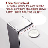 New over the door hook racks rongyuxuan pack 2 heavy duty storage hooks for coat towel bag robe 5 hooks aluminum brush finish