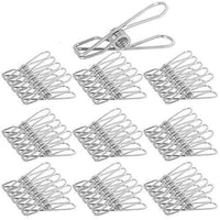 Results webi clothes pins utility clips 45 packs metal stainless steel clips wire clothespin for clothesline drying bags sealing decorative clothespins