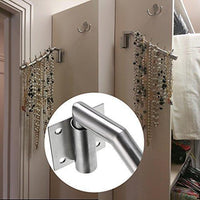 Results sumnacon 12 6 wall mounted clothes hanger rack set of 2 stainless steel garment hooks with swing arm holder space saver clothing and closet rod storage organizer for laundry room bedrooms bathrooms