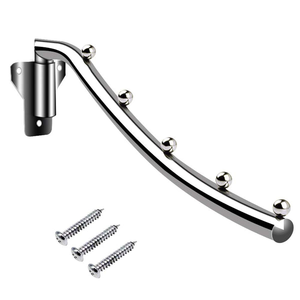 SYIDINZN Clothes Hanger Organizer Rack Sturdy Metal Clothes Caddy Storage Holder Stacker for Closet & Room Tidier Laundry Rooms Drying Rack - Chrome (1 Pack)