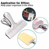 Products peritum set of 12 durable stainless steel chip bag clips with reusable storage container 3 inch wide heavy duty all purpose air tight seal grip for kitchen office home usage