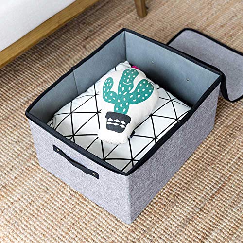 Xligo Cotton Linen Underwear Storage Box Multifunctional Collapsible Washable Underwear Socks Garment Organizer Box with Zipper