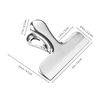 Shop for stainless steel clips for kitchen home office 3 inch width heavy duty chip bag clips clamps for air tight seal grips on coffee food bags usagesilver 6 pack