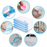 Best seller  mrs bag hanging vacuum storage bags 6 pack 3jumbo57x27 6 3short41 3x27 6 space saver bag dress cover with hook for coats jackets clothes closet storage hand pump included
