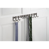 Top interdesign axis wall mount closet organizer rack for ties belts bronze