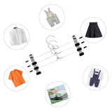 Pants Hangers - Skirt Hangers 24 Pack Skirt Metal Pants Hangers Chrome Skirt Hangers with Non-slip Adjustable Clips Space Saving Pants Hanger for All Kinds of Clothes Pants