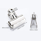 Exclusive coideal 24 pack small bulldog clips metal chip clips clamps for coffee snack food bags silver tone file paper holder for pictures photos home office school supplies 1 1 4 inch