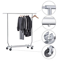 Heavy duty house day portable clothes rack portable closet rolling clothes rack foldable clothes stand commercial grade for professional use