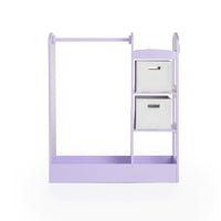 Amazon best guidecraft see and store dress up center lavender pretend play storage closet with mirror shelves armoire for kids with bottom tray costume storage dresser
