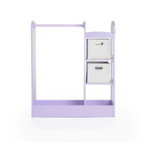 Amazon best guidecraft see and store dress up center lavender pretend play storage closet with mirror shelves armoire for kids with bottom tray costume storage dresser