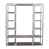 Buy now amashion 69 5 tier portable clothes closet wardrobe storage organizer with non woven fabric quick and easy to assemble dark brown