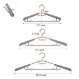 Select nice bondream 6 pack heavy duty plastic extra wide arm 15 23suits clothes hangers with swivel hooks perfect for coat jacket dress shirt trousers or closet space saving grey tan