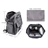 Budget friendly gyssien diaper bag multi function waterproof travel backpack nappy bags for baby care large capacity stylish and durable gray