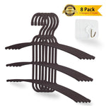 Try upra shirt hangers space saving plastic 5 pack durable multi functional non slip clothes hangers closet organizers for coats jackets pants dress scarf dorm room apartment essentials