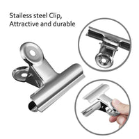 Selection shopline 18 pieces strong clips heavy duty stainless steel firm clamps for home food bags sealed food tight sealing multipurpose 18 pieces