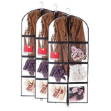 Order now qees 3 pcs clear garment bags for storage costume bags for dance competitions with pockets full zipper dust proof suit bags gift for women 23 6 50 jjz311