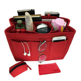Order now inazoie felt handbag organizer insert purse organizer bag fits speedy neverfull 3 color medium large x large medium red