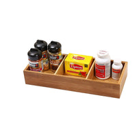 YBM Home & Kitchen 3-compartment Bamboo Drawer Organizer Box Size 15Lx6Wx2.5H #327
