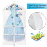 Shop here univivi clear pvc dance costume bags garment bag 40 inch for dance competitions with 4 medium clear zipper pockets and 1 large back zippered pocket clear