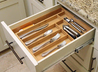 Oliva Italiana Expandable Utility Kitchen Drawer Organizer is Eco-Friendly, 100% Organic, Professional-Grade, with expandable drawers. The best drawer organizer for utensils, flatware, or silverware.