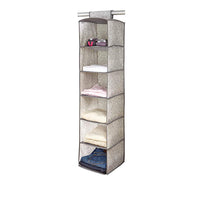 Laura Ashley 6 Shelf Closet Organizer in Almeida, Dove Grey