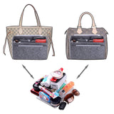 Purchase purse organizer felt bag organizer insert for lv speedy neverfull tote handbag shaper 6 colors 3 sizes x large grey